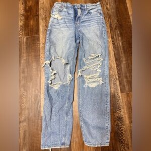 American Eagle Outfitters Light Blue Distressed Jeans